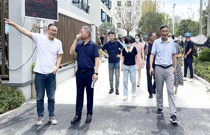 名邦集團工程品質巡檢小組走進合肥名邦紫廬軒、名邦上河印